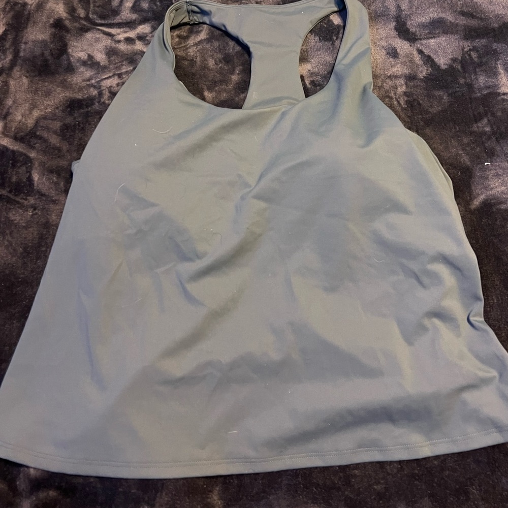 Workout top built in bra